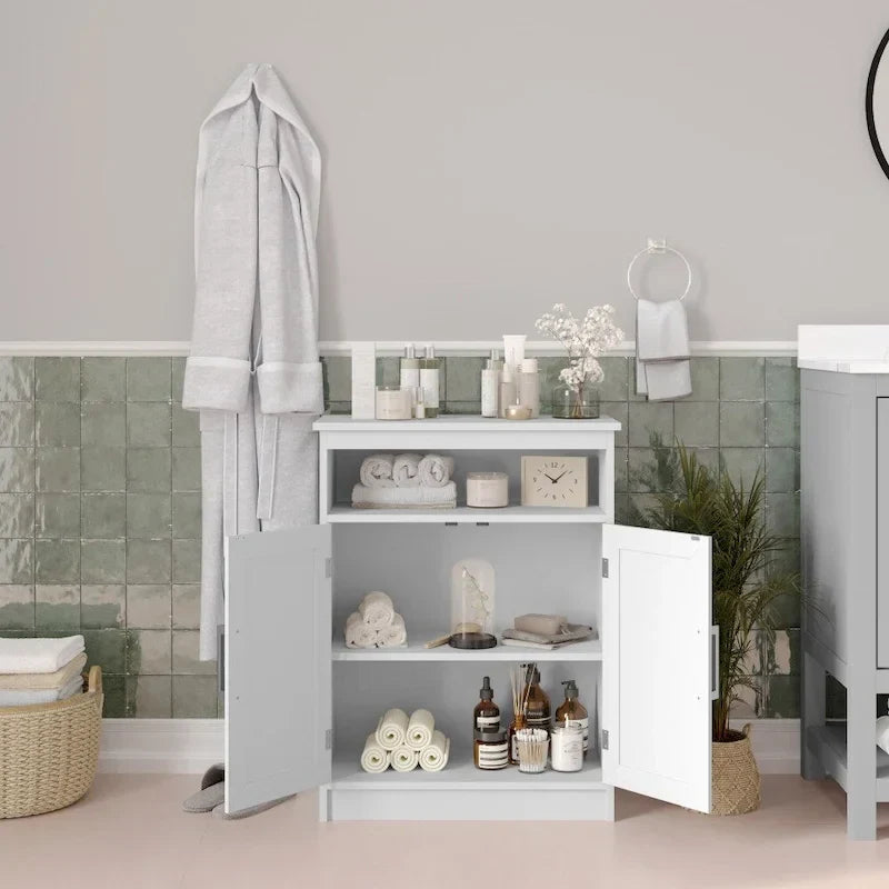 Magnetic Closure Floor Cabinet Organizer with Shelves