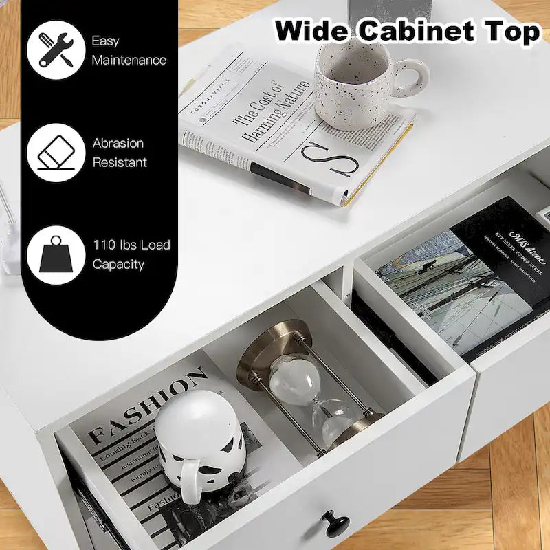 Gymax 4-Drawer Storage Dresser and Cabinet