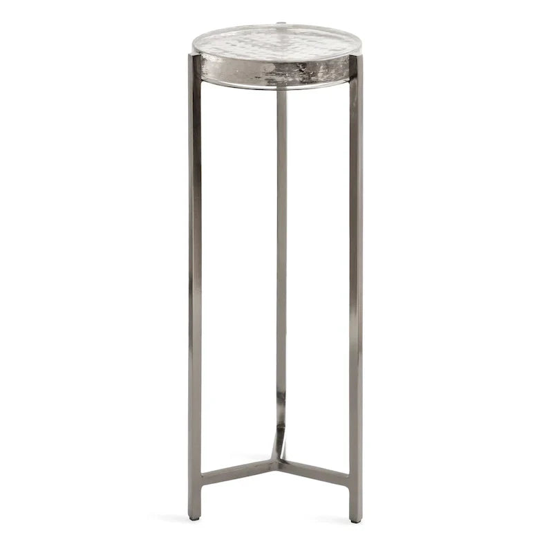 Kate and Laurel Aguilar Glamorous Drink Table - 9x9x23 Inches