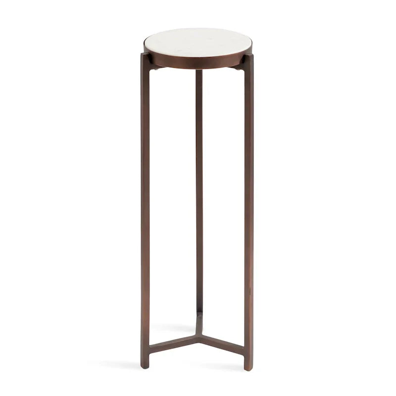 Kate and Laurel Aguilar Glamorous Drink Table - 9x9x23 Inches