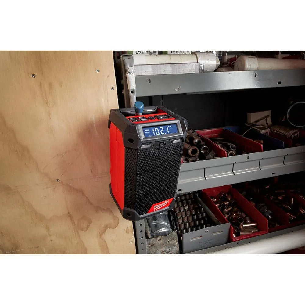 M12 12-Volt Lithium-Ion Cordless Bluetooth/AM/FM Jobsite Radio with Charger 2951-20