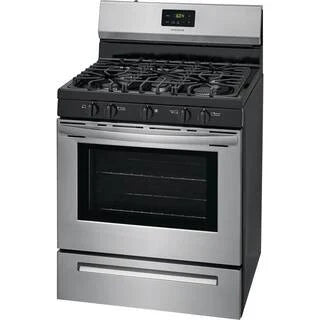 Frigidaire 30 inch (76 cm) wide freestanding 5-burner stainless steel gas hob FCRG3052AS