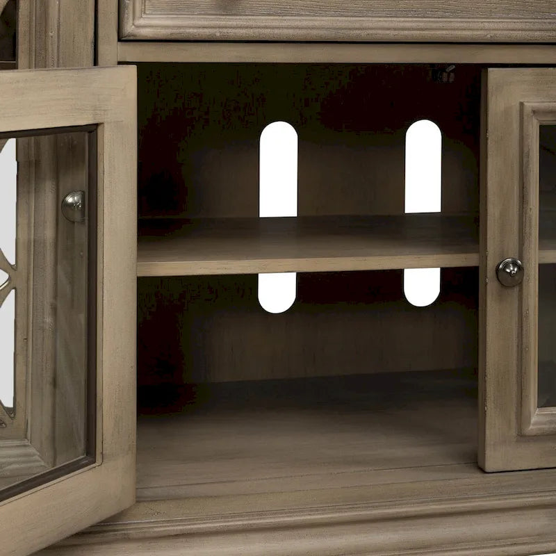 Magnolia Manor Mirrored TV Stand for Entertainment - Available in 2 Finishes