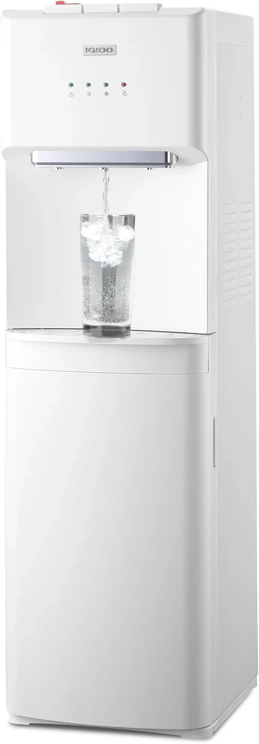 Igloo Bottom Loading Water Cooler Hot Cold Room Temperature Dispenser Holds 5 Gallon Jugs