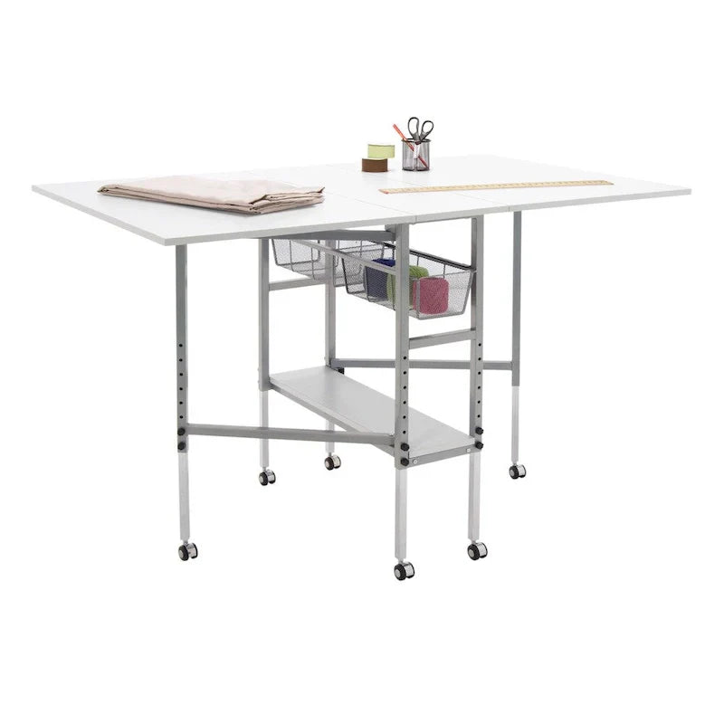 Sew Ready Adjustable Height Craft and Hobby Table with Storage Drawers