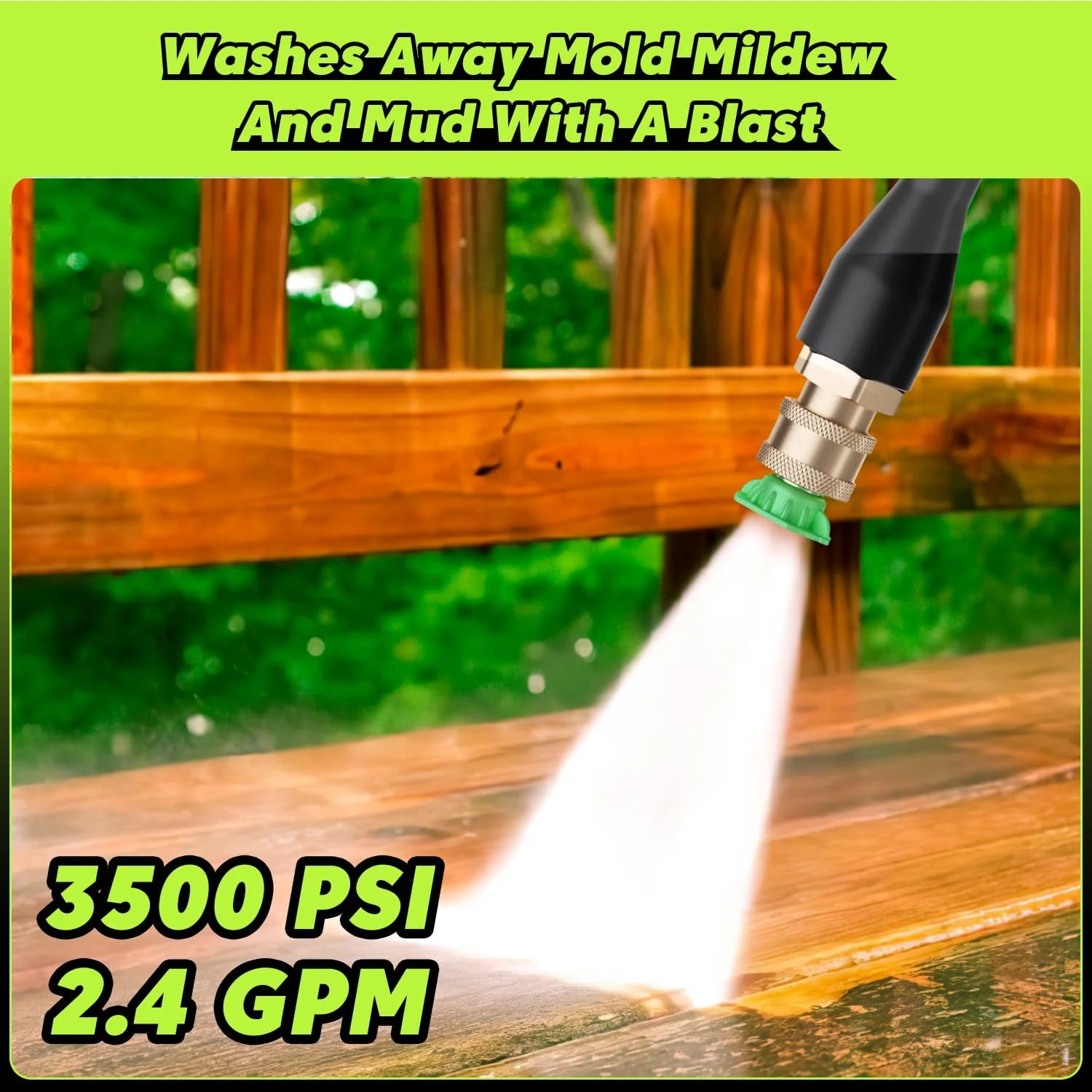 PowRyte Electric Pressure Washer, 3500 PSI 2.4 GPM