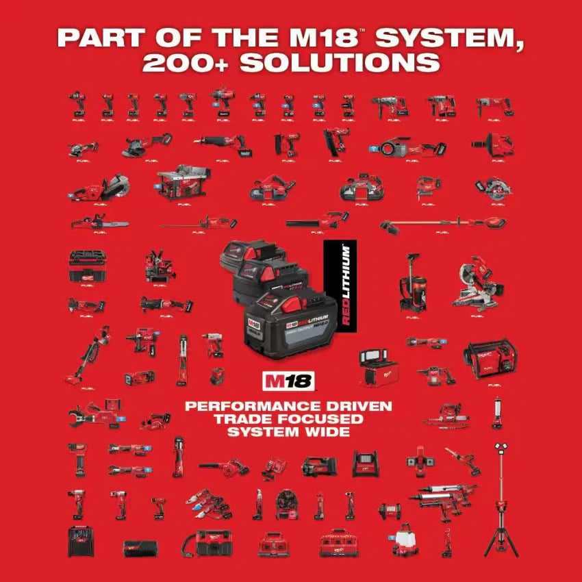 M18 FUEL 18V Lithium-Ion Brushless Cordless 4-1/2 in./5 in. Grinder w/Paddle Switch w/Two 6.0 Ah Battery and Charger