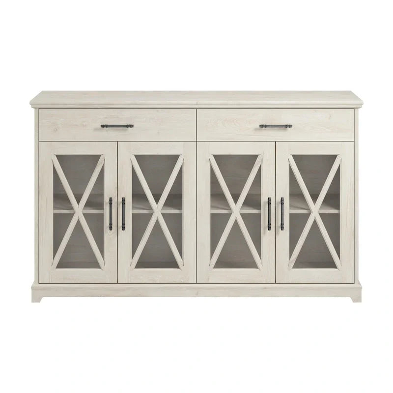Lennox 60-Inch Buffet Cabinet with Drawers by Bush Furniture