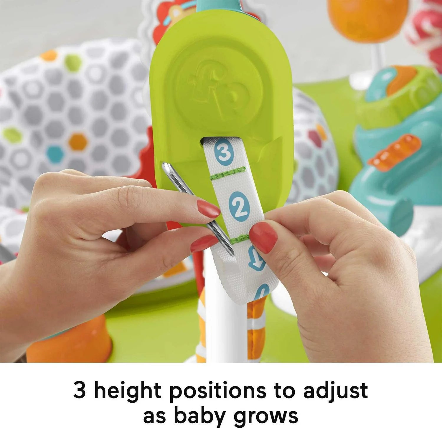 Fisher-Price Baby Bouncer Fitness Fun Folding Jumperoo Infant Activity Center with Lights &amp; Music. Unisex
