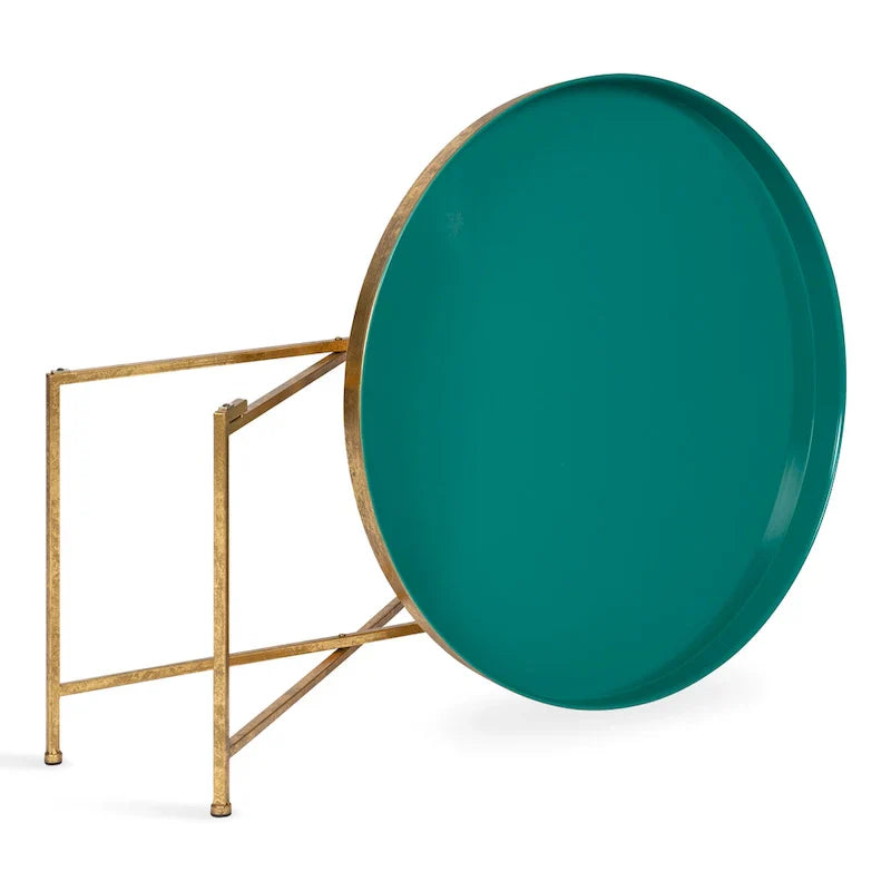 Kate and Laurel Celia 28.25-Inch Round Metal Coffee Table