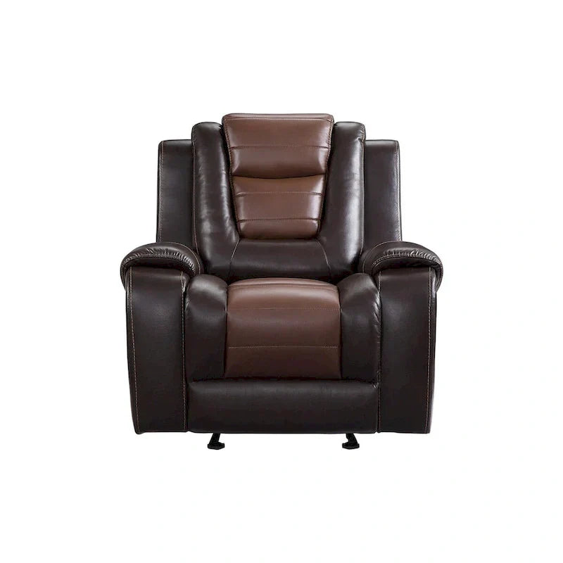 Grete Brown Luxury Faux Leather Living Room Collection