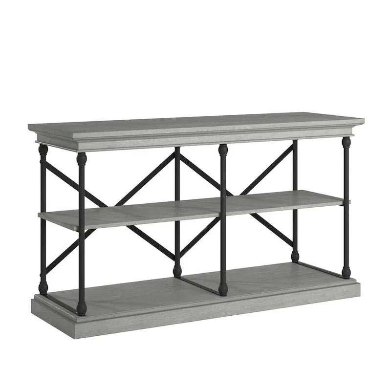 iNSPIRE Q Artisan Barnstone Iron and Wood Entryway Console Table