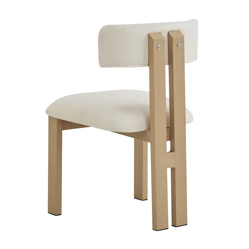 Set of 4 Astura Upholstered Dining Chairs with Iron Frame by Christopher Knight Home