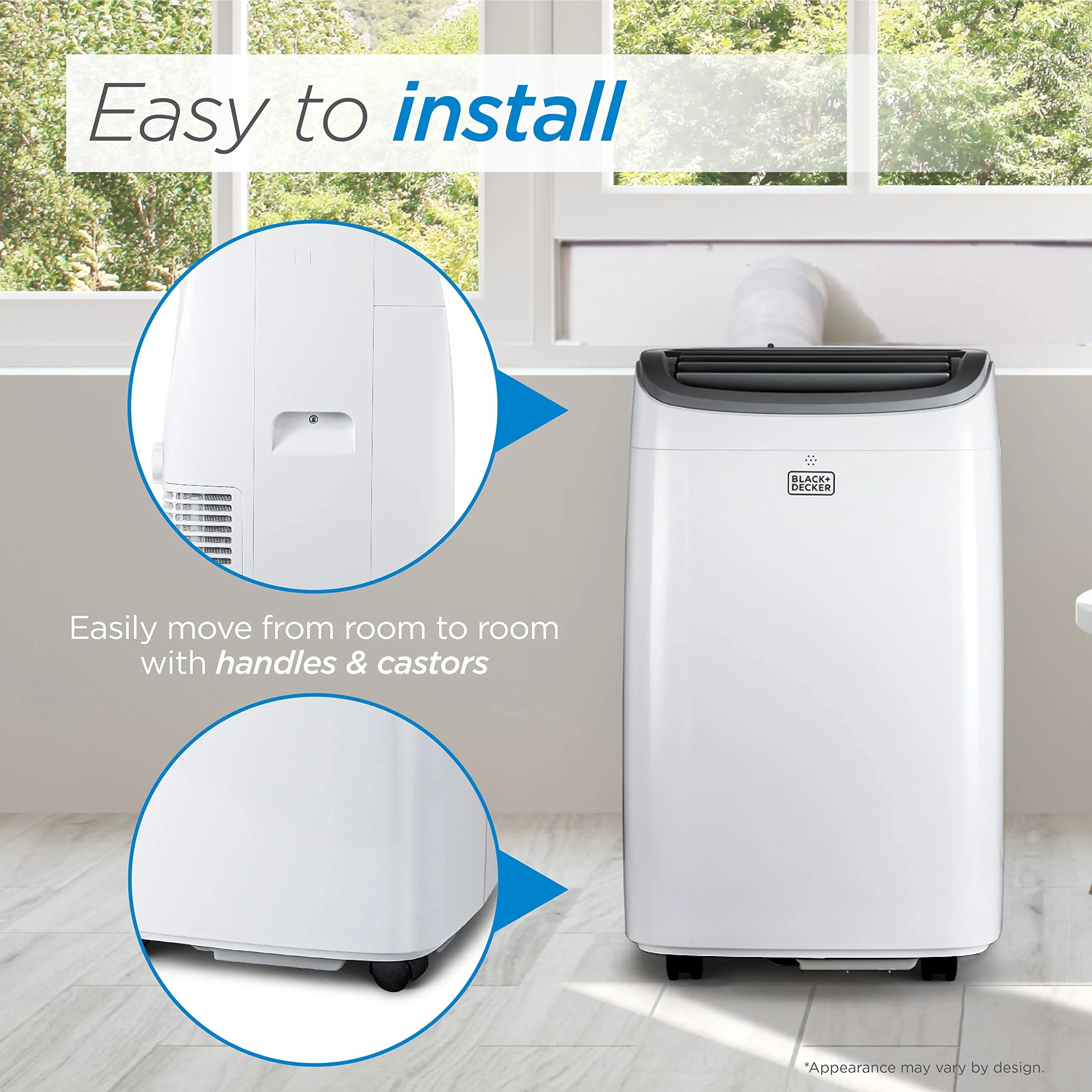 BLACK+DECKER 8,000 BTU Portable Air Conditioner up to 350 Sq.Ft