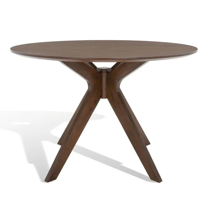 SAFAVIEH Couture Meiko 46-Inch Round Dining Table - Dimensions: 46" W x 46" D x 30" H