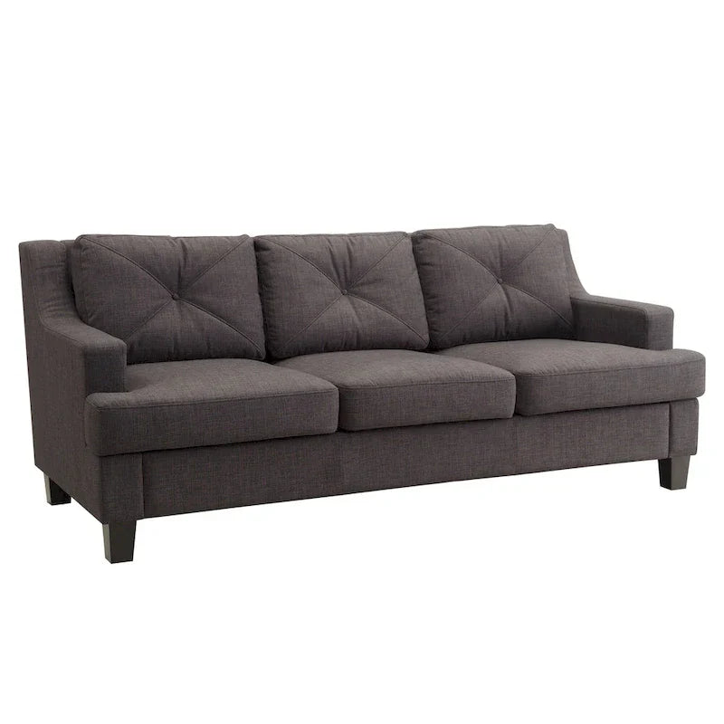 iNSPIRE Q Modern Elston Tufted Linen Track Sofa