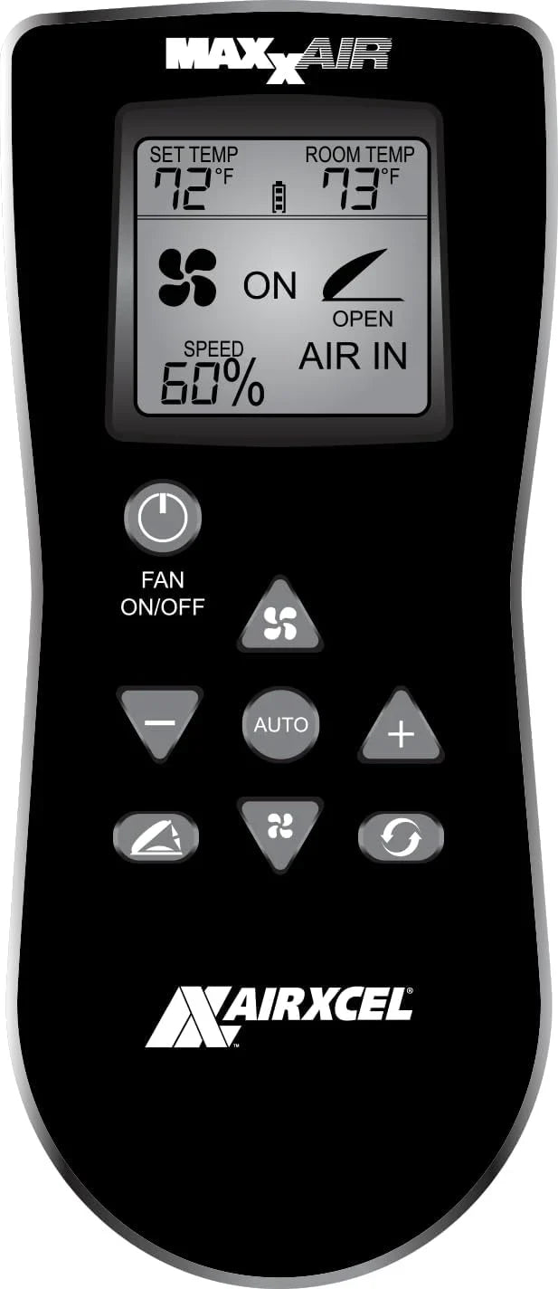 Air 00-07500K MaxxFan Deluxe with Remote - Smoke, Black