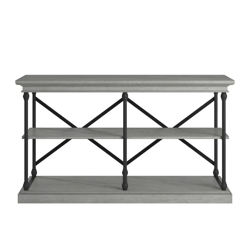 iNSPIRE Q Artisan Barnstone Iron and Wood Entryway Console Table