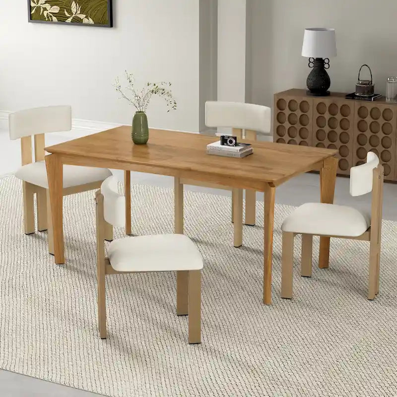 Set of 4 Astura Upholstered Dining Chairs with Iron Frame by Christopher Knight Home