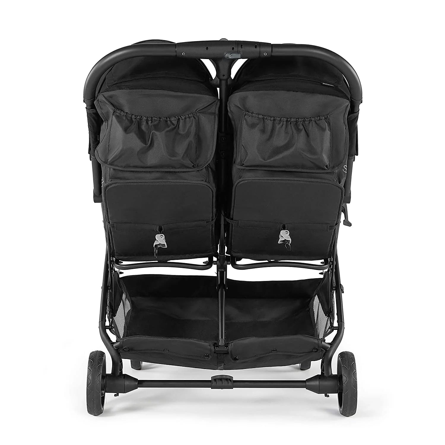 3Dpac CS+ Double Stroller Black ?C Car Seat Compatible Baby Stroller ?C Lightweight Stroller with Convenient One-Hand Fold