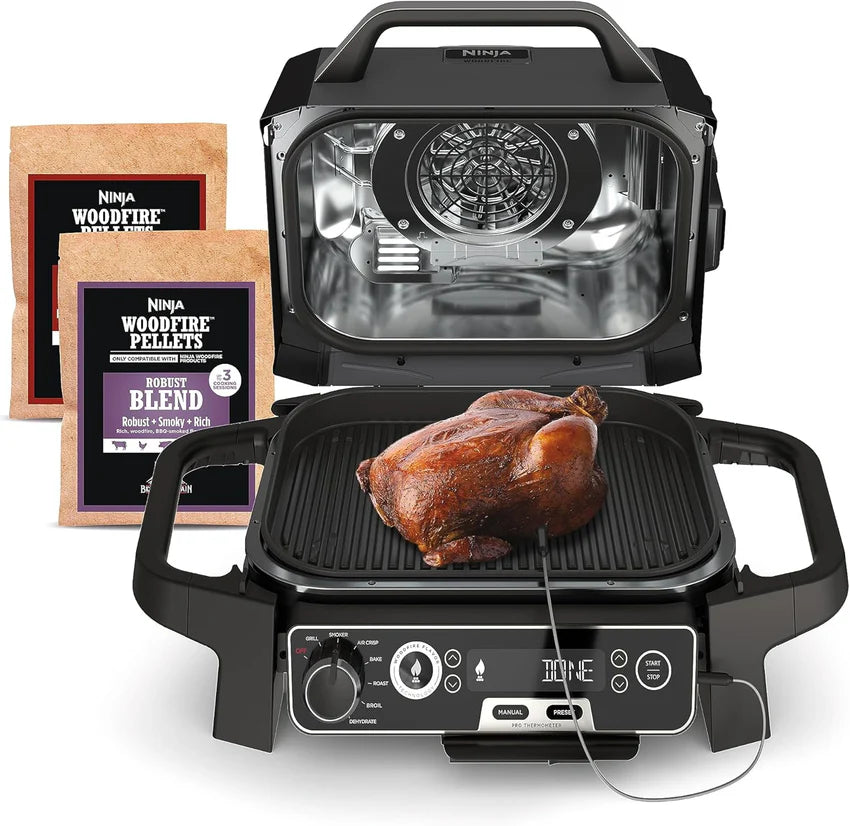 NINJA Woodfire Series 7-In-1 Portable Grill & Smoker