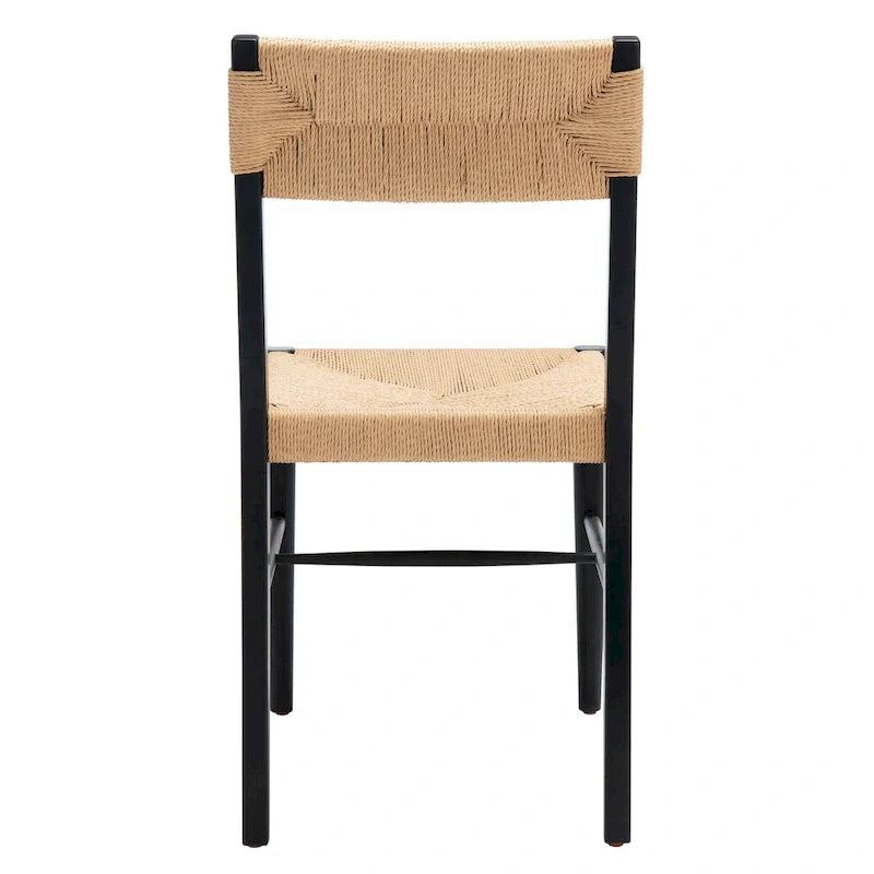 SAFAVIEH Couture Shazia Rattan Dining Chair Set (2 Pieces) - Dimensions: 16.3" W x 21.3" L x 34" H