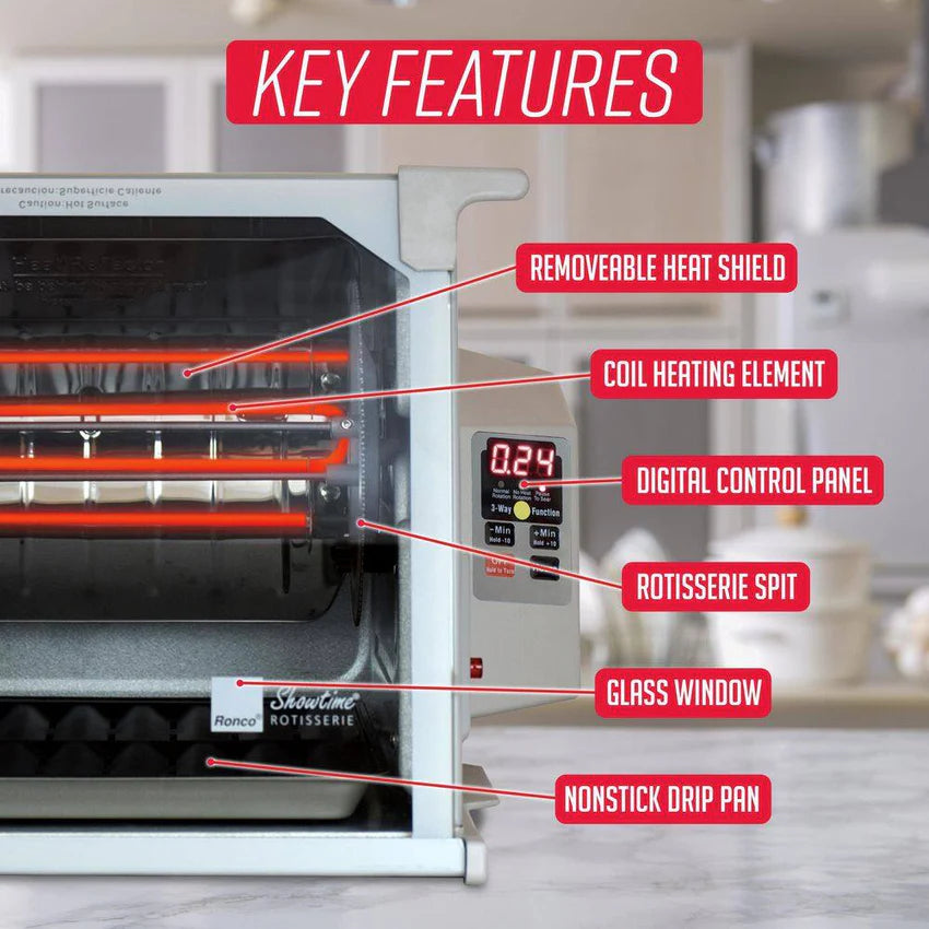 2025 Digital Platinum Showtime Countertop Rotisserie Oven ST5000PLAT