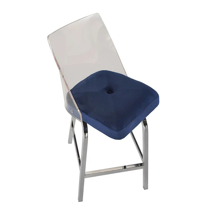 iNSPIRE Q Bold Lennox Velvet Counter Height Stools - Set of 2