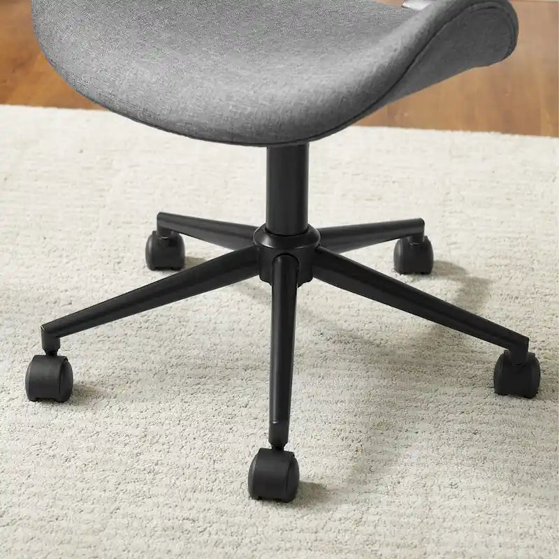 Mid-Century Modern Adjustable Office Chair with Swivel & Casters