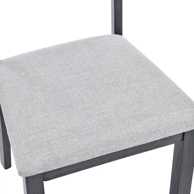 Set of 4 Slat Back Wooden Dining Chairs