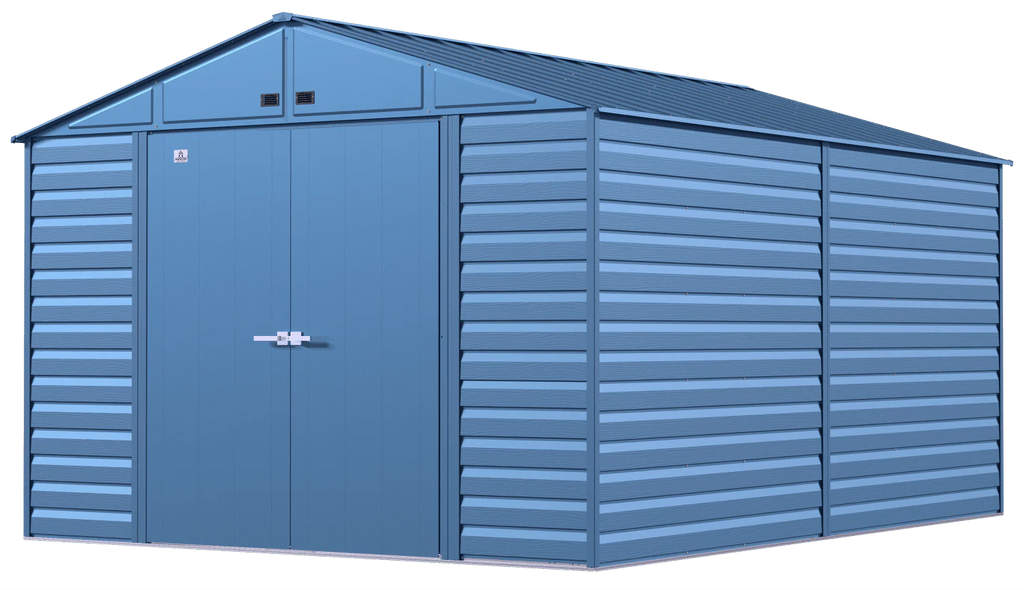 2025 Select Steel Storage Shed, 10x14, Blue Grey