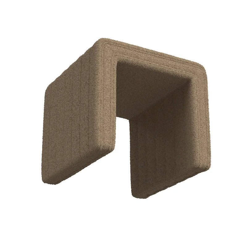 HomePop Contemporary Channel-Designed Ottoman