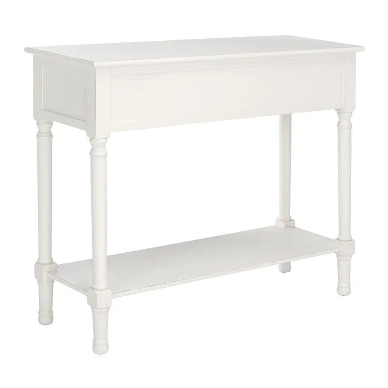 SAFAVIEH Leonia Console Table with 2 Drawers - Dimensions: 35.5" W x 13" L x 29.5" H