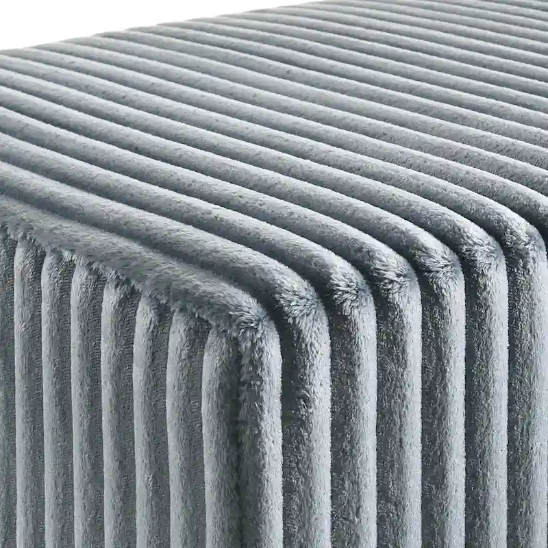 Roundhill Furniture Mavela Wide Wale Corduroy Upholstered Bench