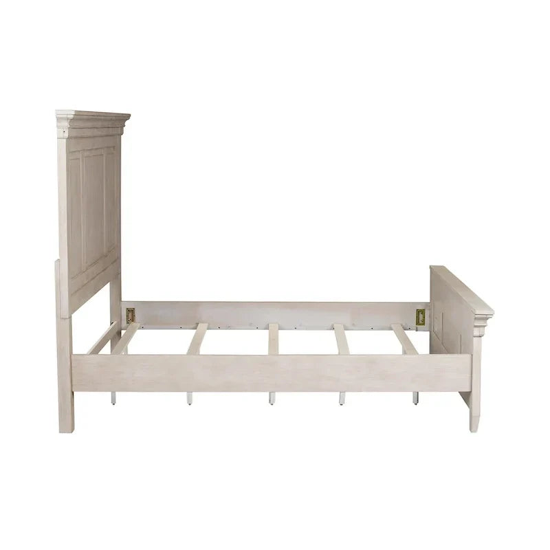 King Panel Bed in Antique White from Heartland