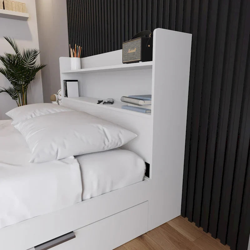 Hunter Headboard with Built-In Bookcase