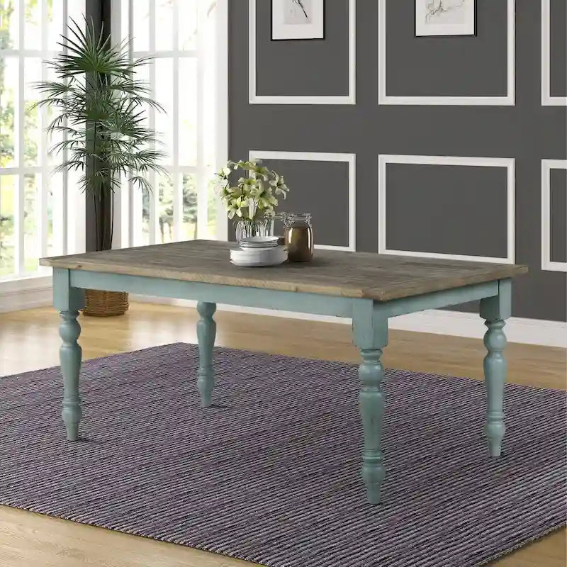 Roundhill Furniture Prato 5-Piece Dining Table Set with Cross Back Chairs