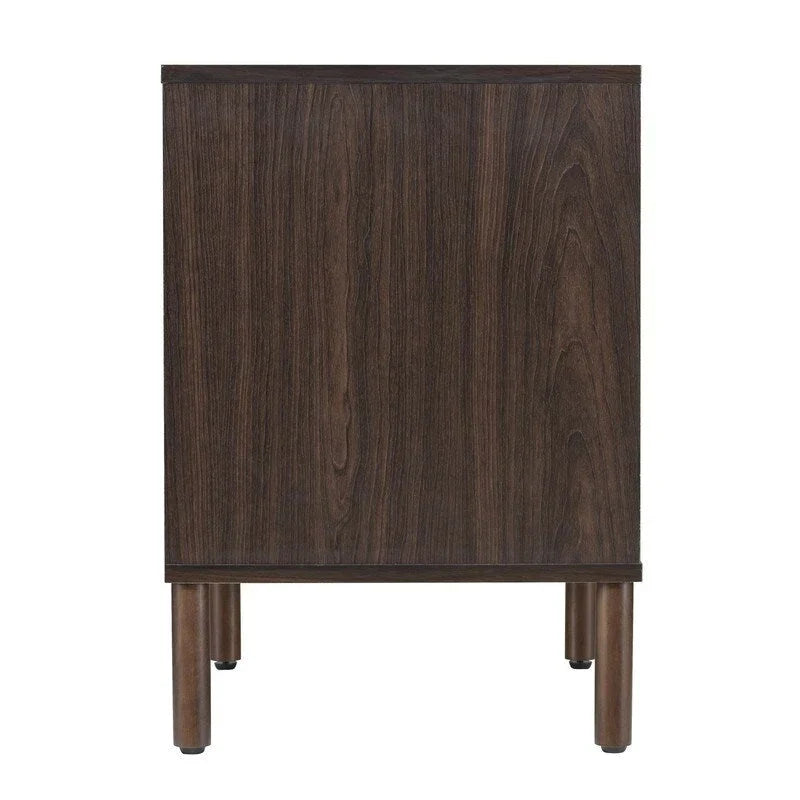 Merk 2-Door Walnut Cabinet