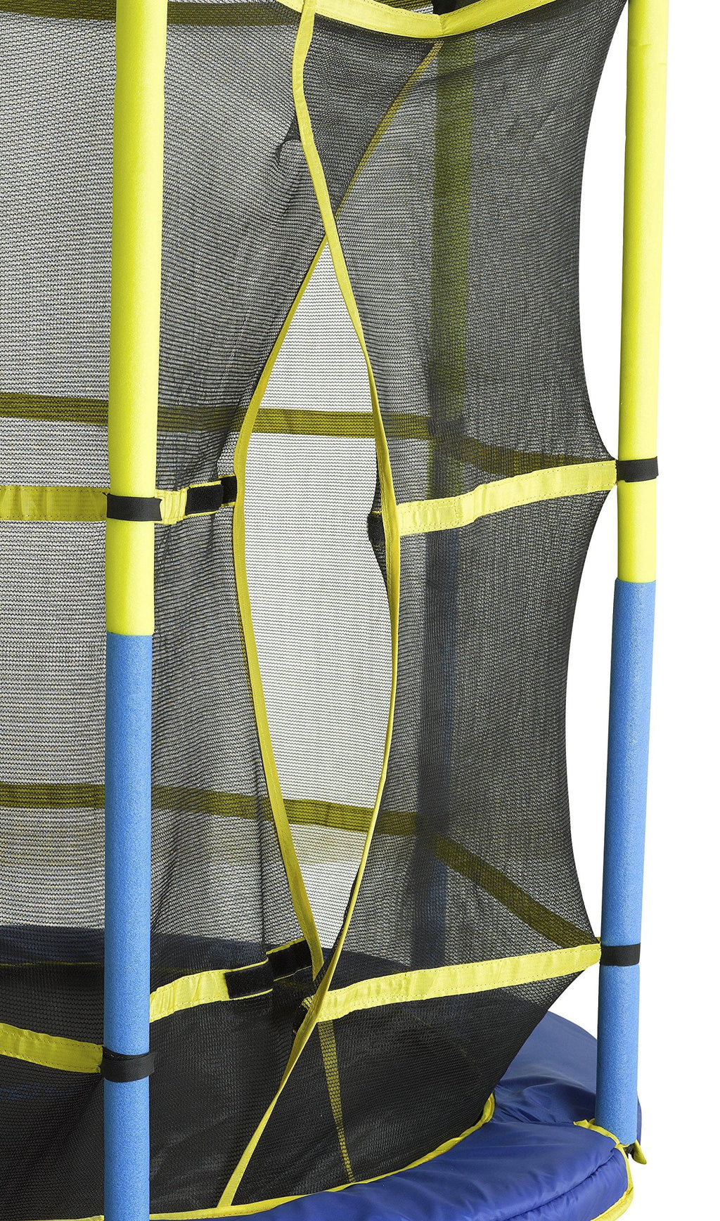 Upper Bounce 55′′ Kids Trampoline with Safety Enclosure – No-Spring Bungee System, Easy Assembly