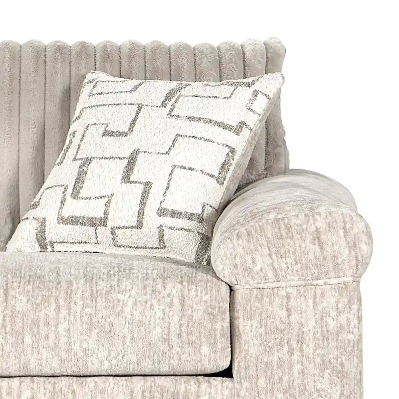 Roundhill Furniture Nason Wide Wale Corduroy Sofa, Loveseat, and Cuddle Chair Collection