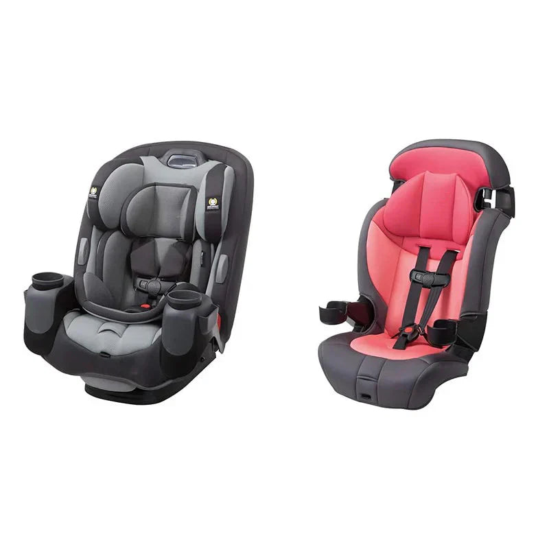 Grow and Go All-in-One Slim Convertible Car Seat, Rear Facing, 5-40 lbs, Forward Facing (30��65 lbs), High Back Booster Seat 40-100 pounds, Aqua Pop