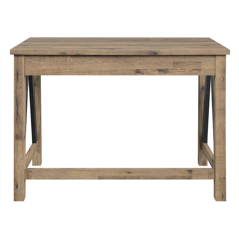 Salvage Oak Quinton Writing Desk with Drawer
