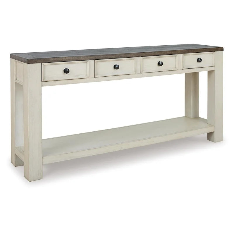 Signature Design by Ashley Bolanburg Rustic Farmhouse Sofa Table