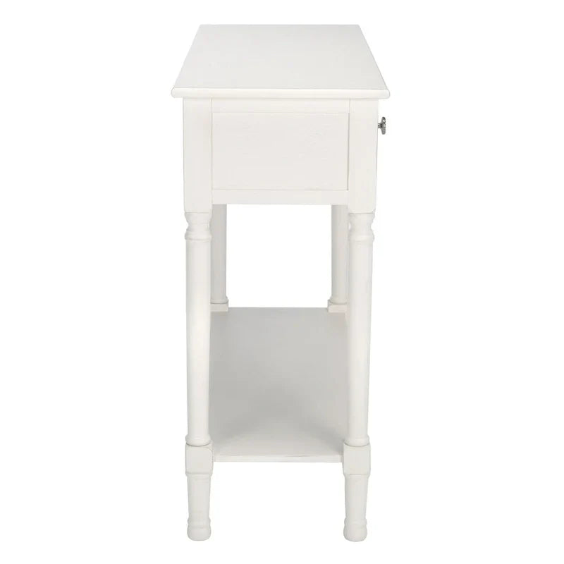 SAFAVIEH Leonia Console Table with 2 Drawers - Dimensions: 35.5" W x 13" L x 29.5" H