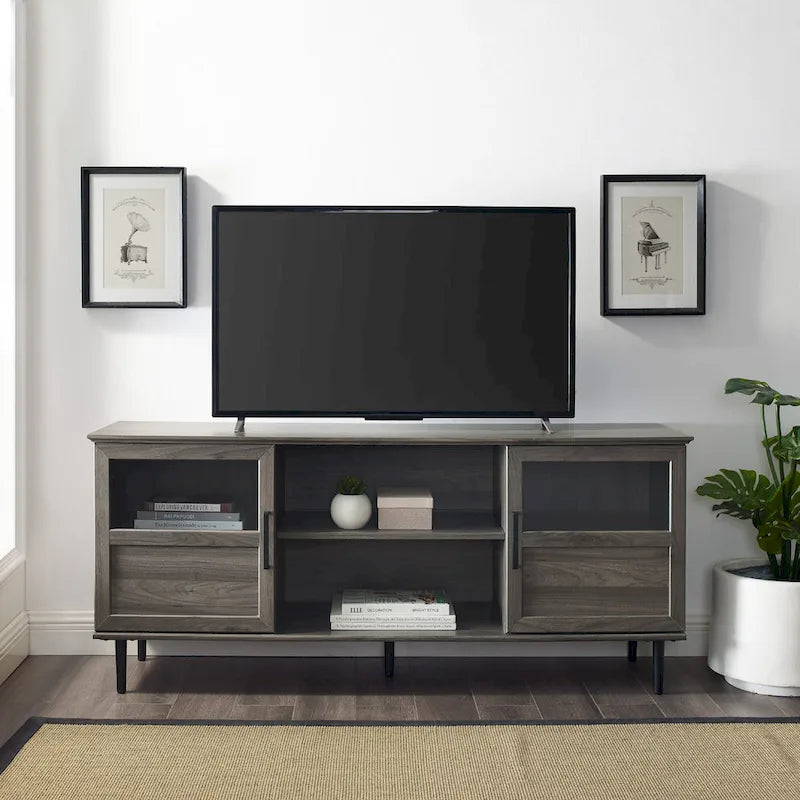 Middlebrook Jularbo 58-Inch Dual-Door Split Panel TV Stand