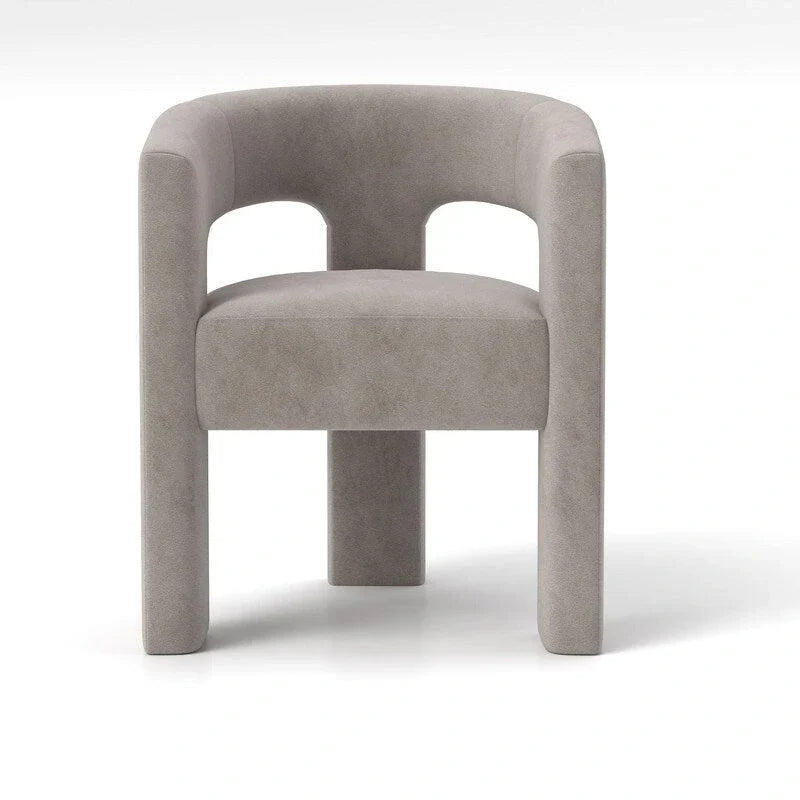SEYNAR Contemporary Glam Velvet Dining Chair with Open-Back Design