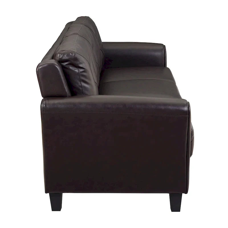 iLounge Harvard Faux Leather Couch