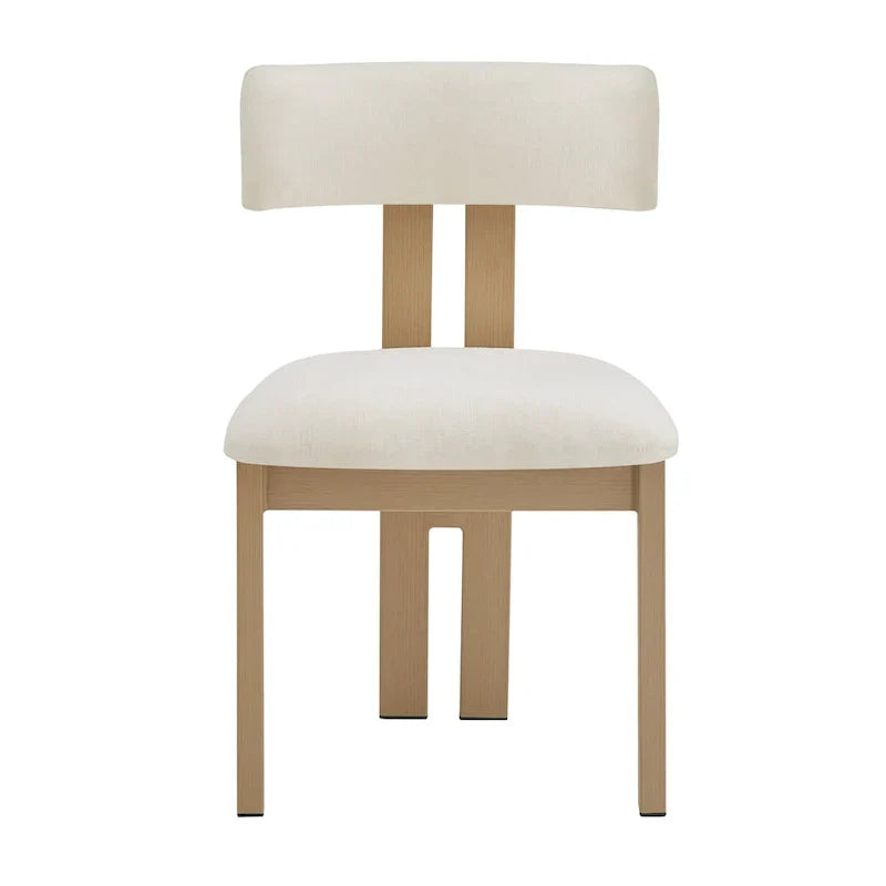 Set of 4 Astura Upholstered Dining Chairs with Iron Frame by Christopher Knight Home