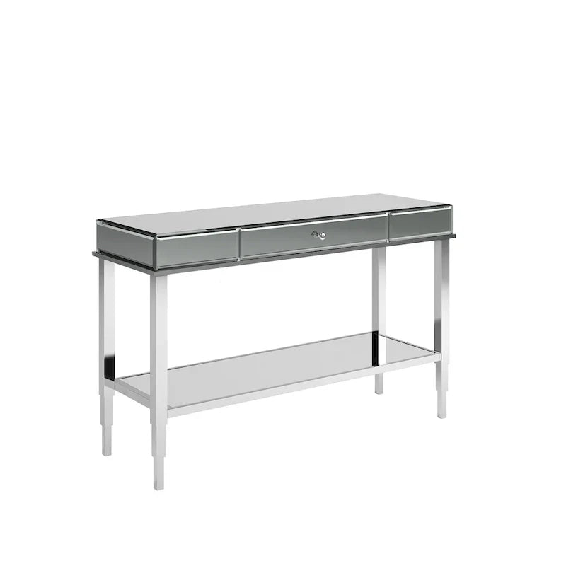 iNSPIRE Q Bold Camille Mirrored Console Table TV Stand with Drawer