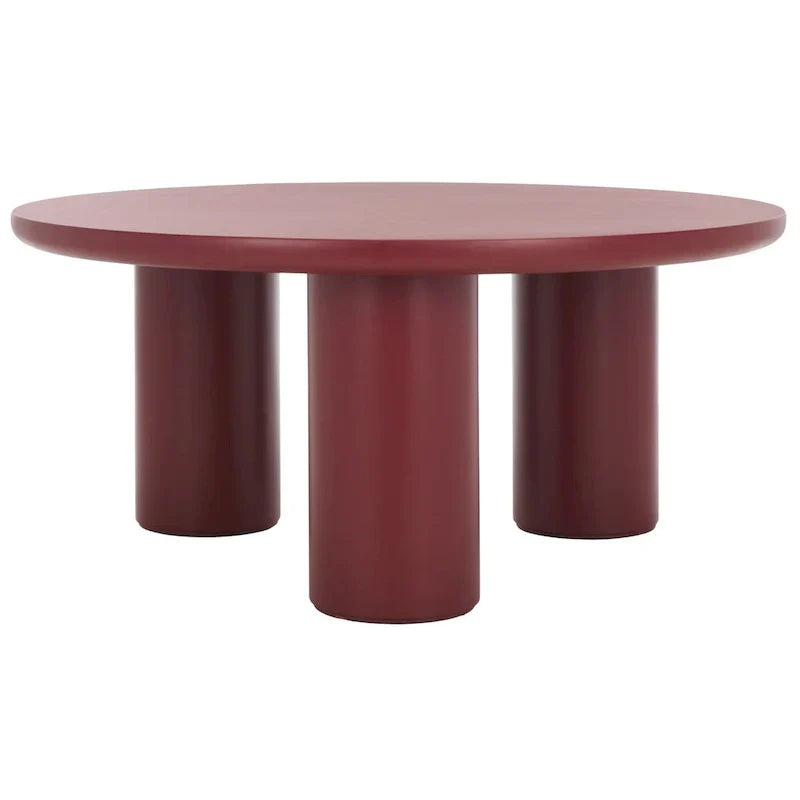 SAFAVIEH Home Mork Round Coffee Table with 3 Legs - 40" W x 40" D x 18" H